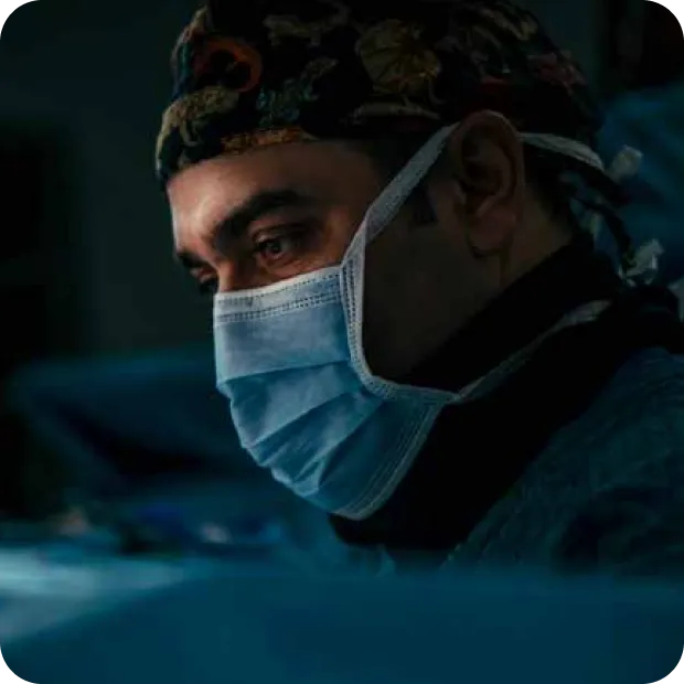 Orthopaedic surgeon in theatre